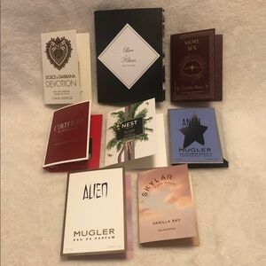 Designer Fragrance Sample Set of 8 Mugler, Givenchy & More